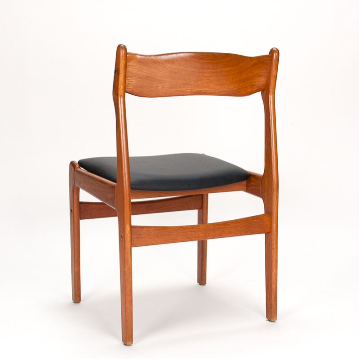 Set van 4 Burchardt-Nielsen Mid-Century Deense eettafel stoelen