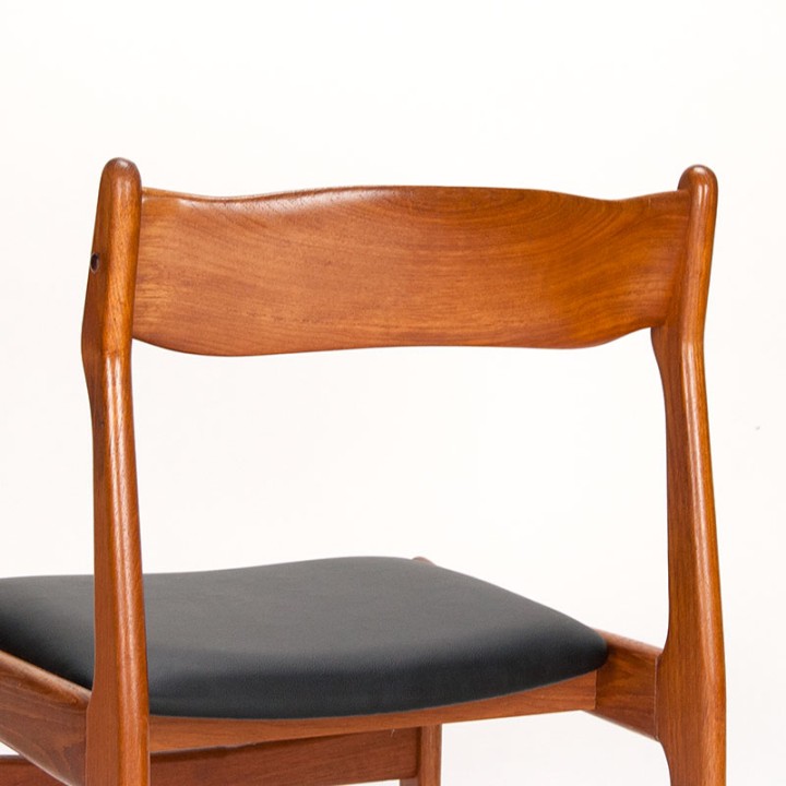Set of 4 Burchardt-Nielsen Mid-Century Danish dining chairs