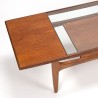 Mid-Century Gplan salontafel in teak met glas