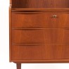 Mid-Century boekenkast/ secretaire meubel uit Denemarken in teak