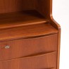 Mid-Century boekenkast/ secretaire meubel uit Denemarken in teak