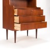 Mid-Century boekenkast/ secretaire meubel uit Denemarken in teak