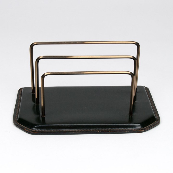 Briefhouder vintage model in Jacques Adnet stijl