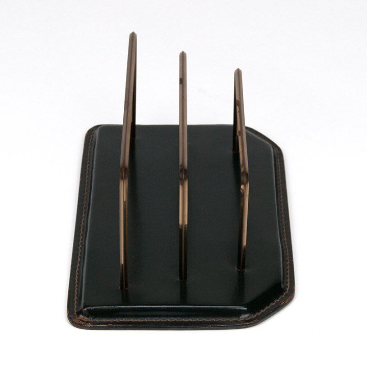 Briefhouder vintage model in Jacques Adnet stijl