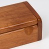 Vintage teakhouten pennenbak/ doosje