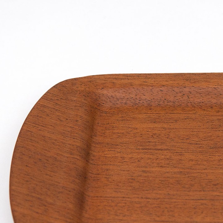 Mid-century teak plywood small serving tray