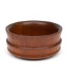 Mid-Century Deense serveerschaal rond model in teak