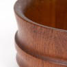 Mid-Century Deense serveerschaal rond model in teak