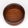 Mid-century Danish round teak serving bowl