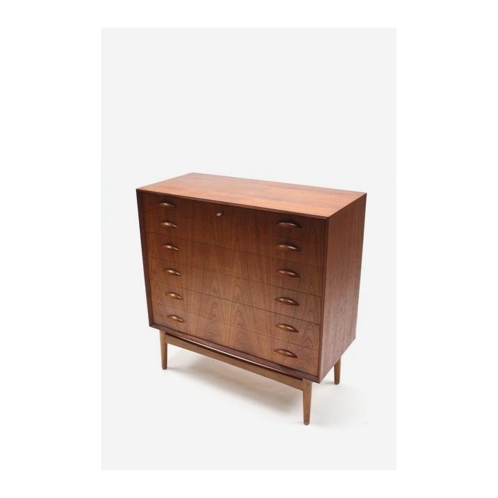 Ladenkast in teakhout uit Scandinavie - Retro Studio