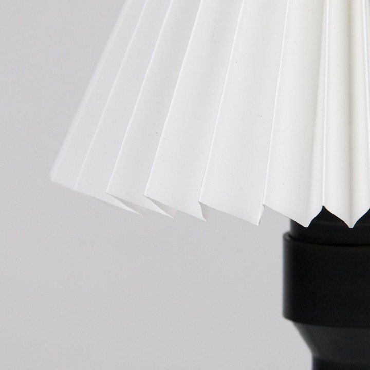 Danish Mid-Century black ceramic table lamp