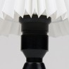 Deense Mid-Century zwart tafellampje van keramiek