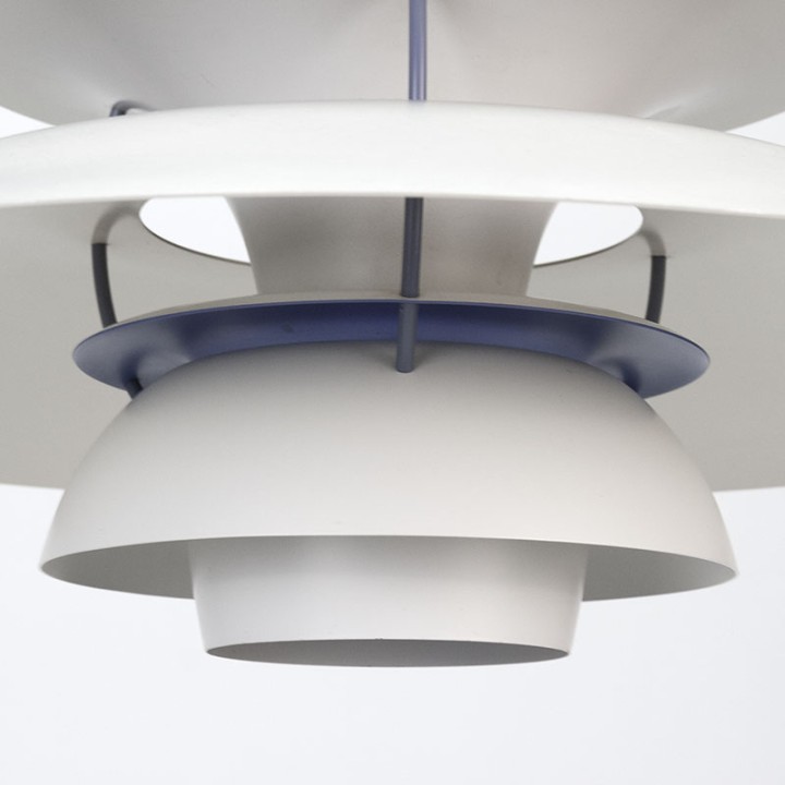 White early-model Poul Henningsen PH 5 pendant lamp
