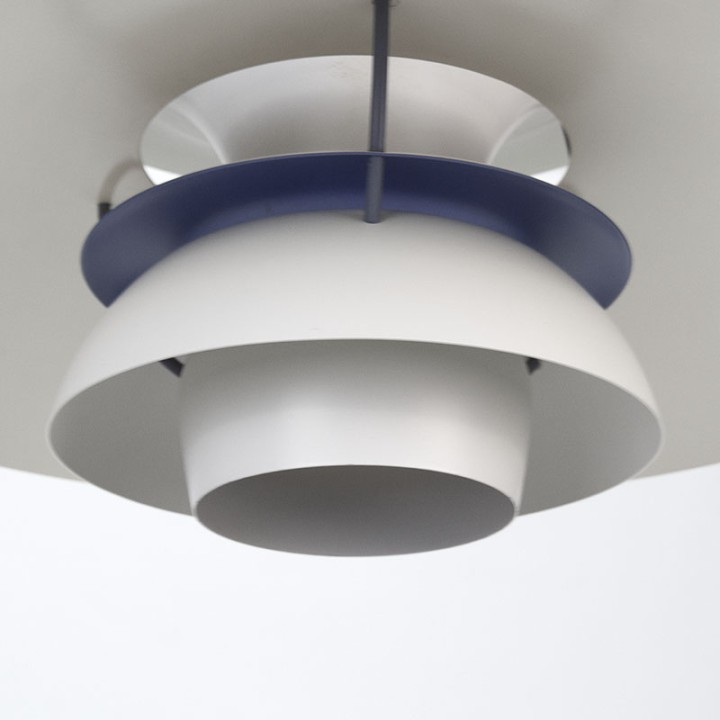 White early-model Poul Henningsen PH 5 pendant lamp
