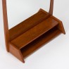 Mid-Century Deense spiegel met open vakje in teak