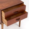 Small Mid-Century Danish cabinet in teak on an oak base