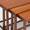 Danish teak set of 3 Mid-Century nesting tables
