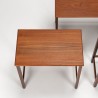 Danish teak set of 3 Mid-Century nesting tables