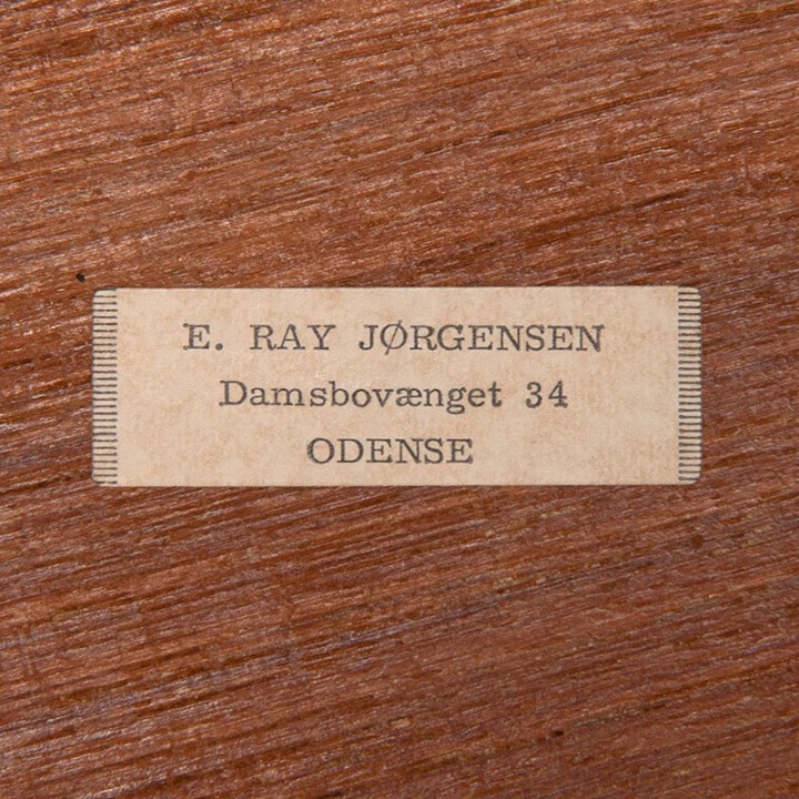 Deense teakhouten set van 3 Mid-Century nesttafels