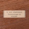 Danish teak set of 3 Mid-Century nesting tables