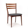 Teakhouten set Mid-Century stoelen met hoge rugleuning