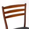 Teakhouten set Mid-Century stoelen met hoge rugleuning