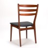 Teakhouten set Mid-Century stoelen met hoge rugleuning