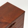 Mid-Century teakhouten ladekast met 4 ruime lades