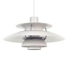 White early-model Poul Henningsen PH 5 pendant lamp