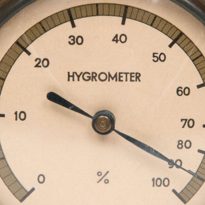 Hygrometer vintage model in teak