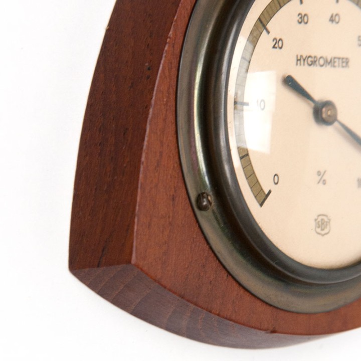 Hygrometer vintage model in teak