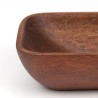 Small rectangular teak bowl
