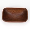 Small rectangular teak bowl