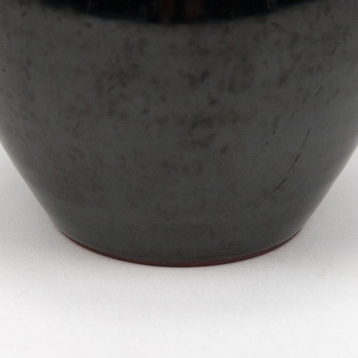Small vintage Nagtegaal Utrecht vase glossy black