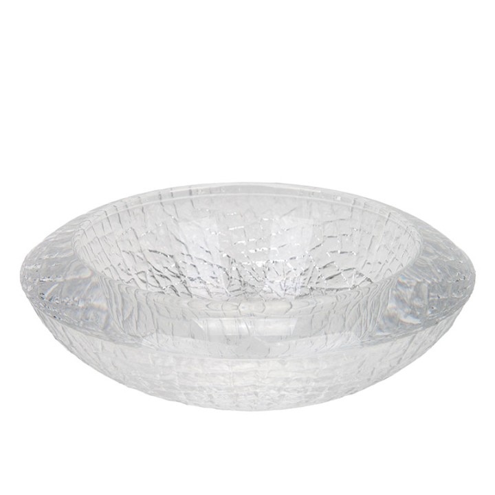 Lars Hellsten Mid-Century glass bowl for Orrefors