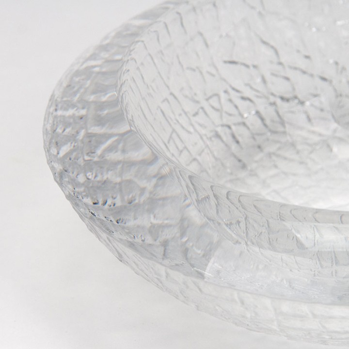 Lars Hellsten Mid-Century glass bowl for Orrefors
