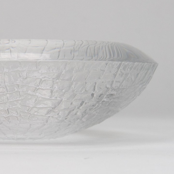 Lars Hellsten Mid-Century glazen schaal voor Orrefors