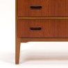 Danish vintage chest of drawers with 6 lockable drawers