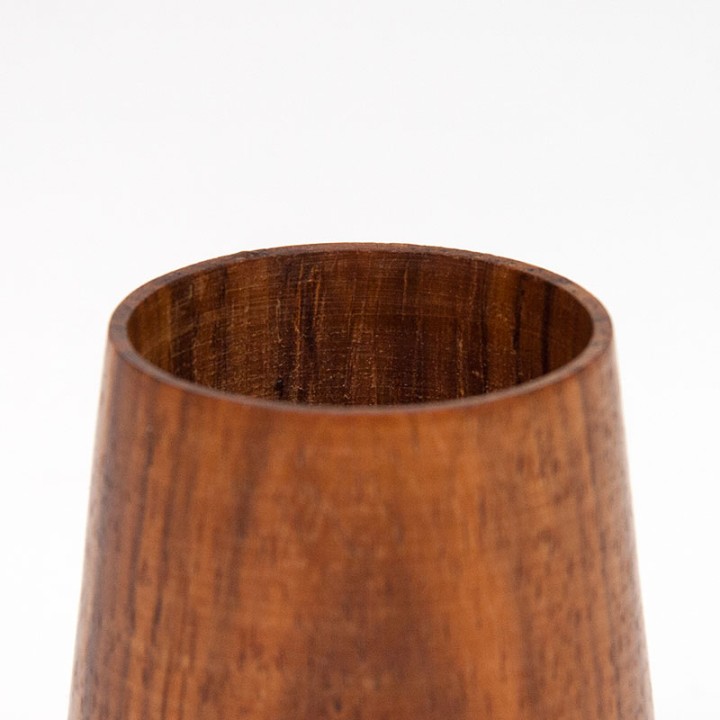 Klein/ mini teakhouten vintage houdertje