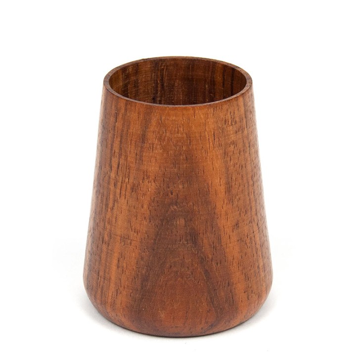 Klein/ mini teakhouten vintage houdertje