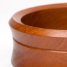 Large thick-walled vintage teak bowl