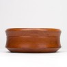 Large thick-walled vintage teak bowl