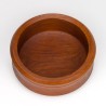 Groot model dikwandige vintage schaal in teak