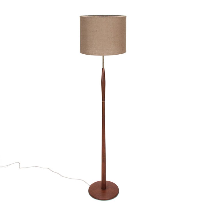 Mid-century Danish stylish teak floor lamp