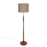 Mid-Century Deense stijlvolle teakhouten vloerlamp
