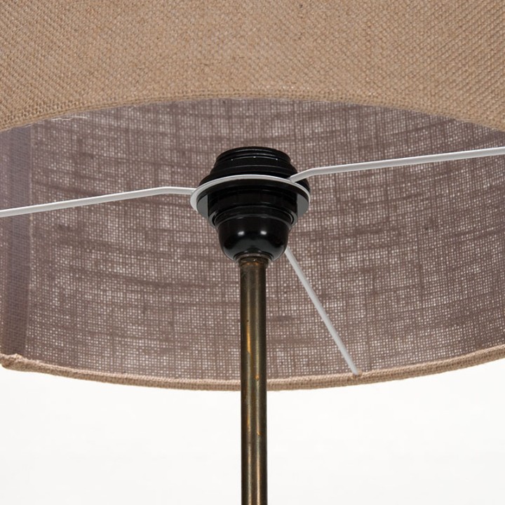 Mid-Century Deense stijlvolle teakhouten vloerlamp