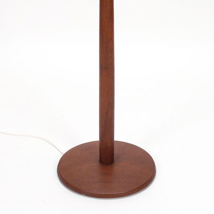 Mid-Century Deense stijlvolle teakhouten vloerlamp