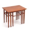 Set of Danish Mid-Century nesting tables in teak