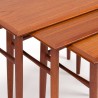 Set Deense Mid-Century nesttafels in teak