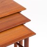 Set Deense Mid-Century nesttafels in teak